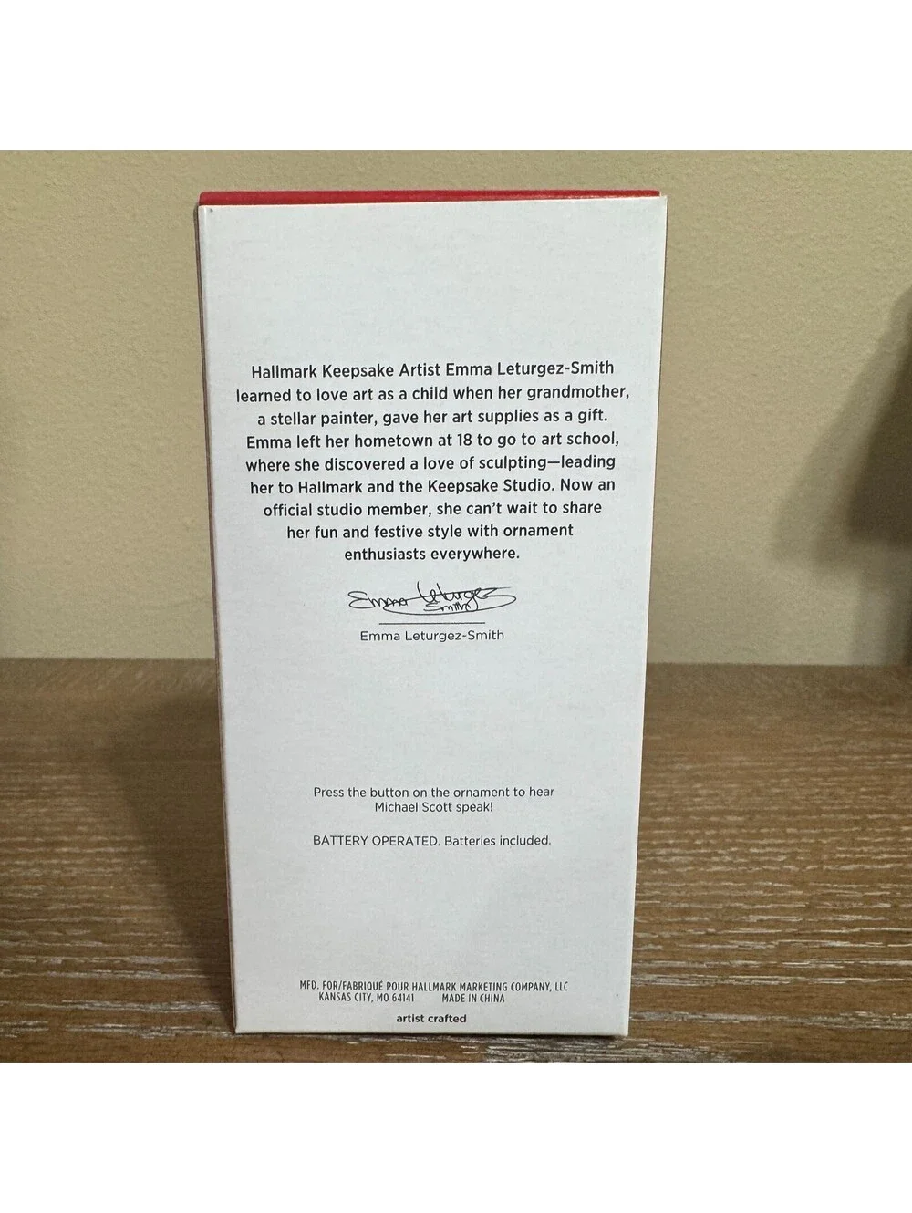 Hallmark Keepsake The Office Michael Scott 2021 Magic Sound New